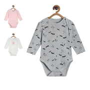 Pack of 3 bodysuit - greyish blue for New Born