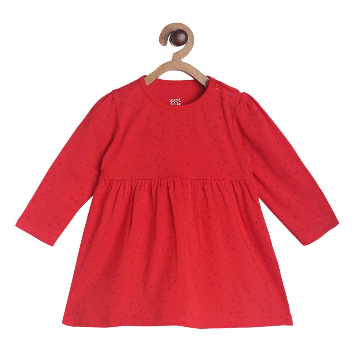 Pack of 2 dress - crimson red for 0-3 Months
