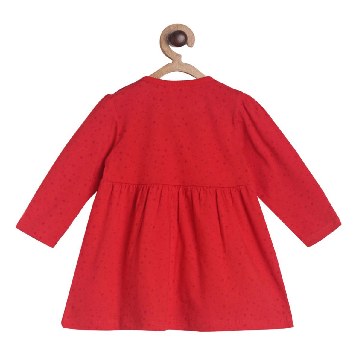 Pack of 2 dress - crimson red for 0-3 Months