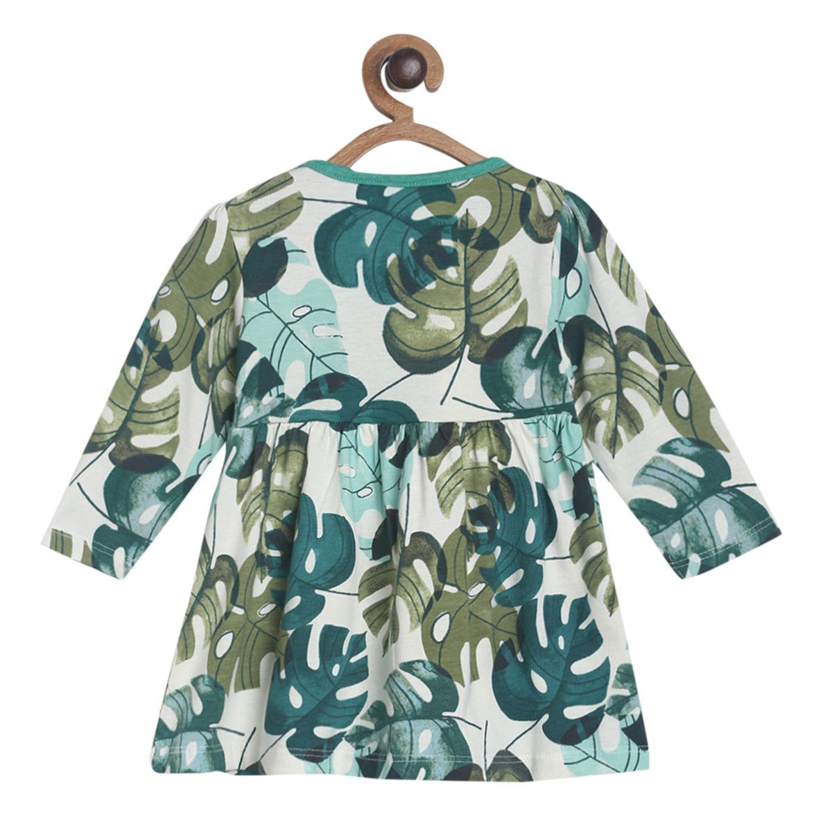 Pack of 2 dress - light blue & green for 0-3 Months
