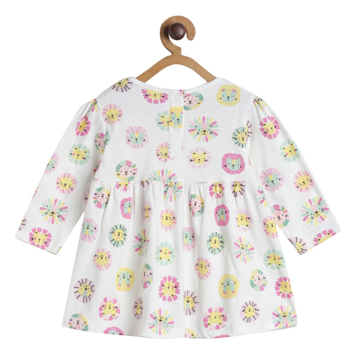 Pack of 2 dress - marshmallow and green for 0-3 Months