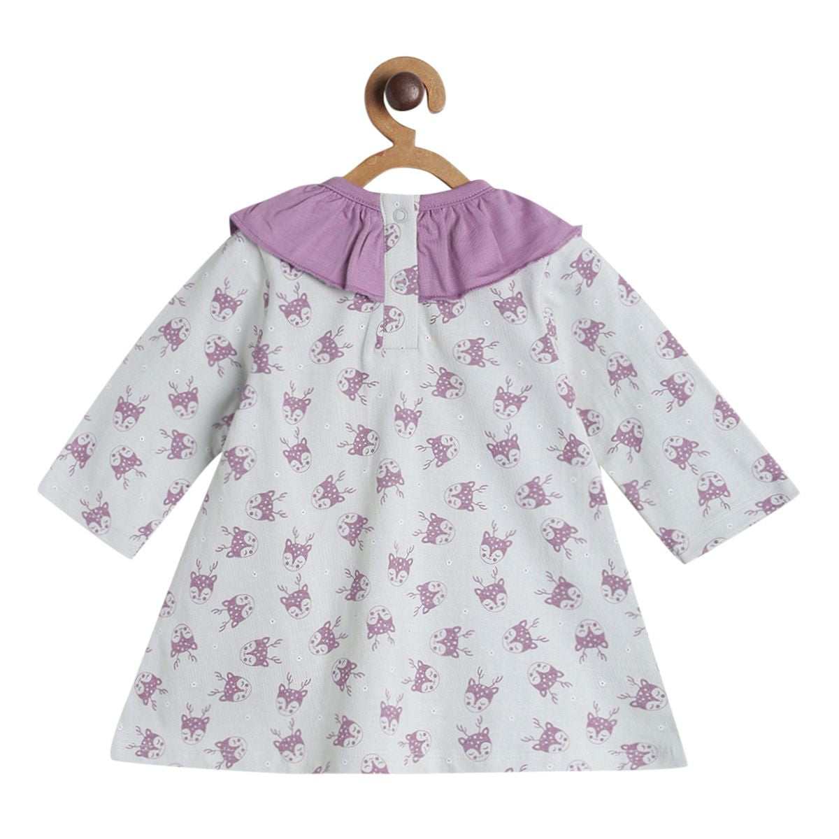 Pack of 2 dress - grey and red for 0-3 Months