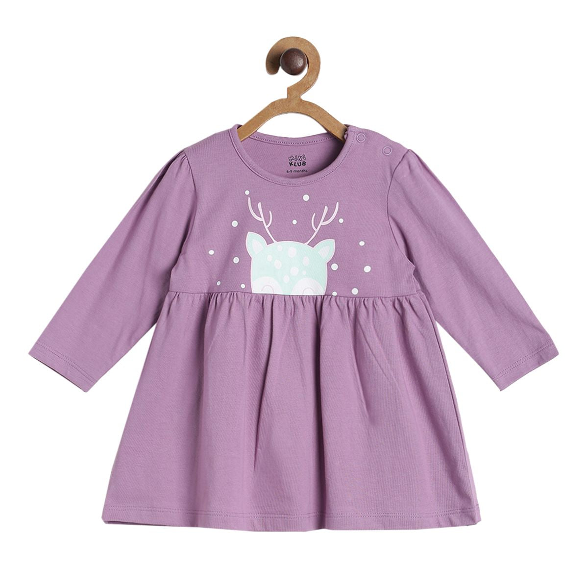 Pack of 2 dress - lavender and pink for 0-3 Months