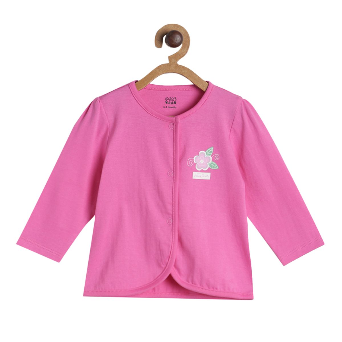 Pack of 3 front open vest - mint green for New Born