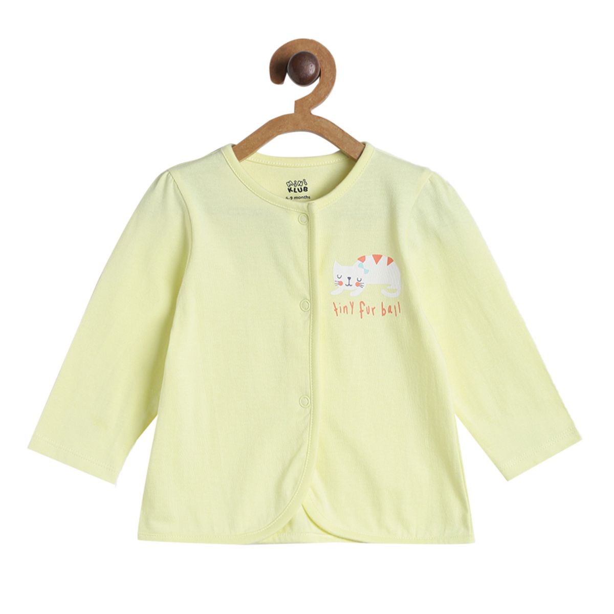 Pack of 3 front open vest - white & yellow for New Born