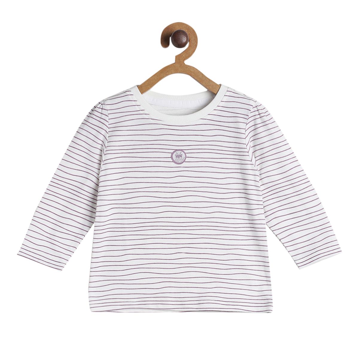 Pack of 3 front open vest - marshmallow and lavender for New Born
