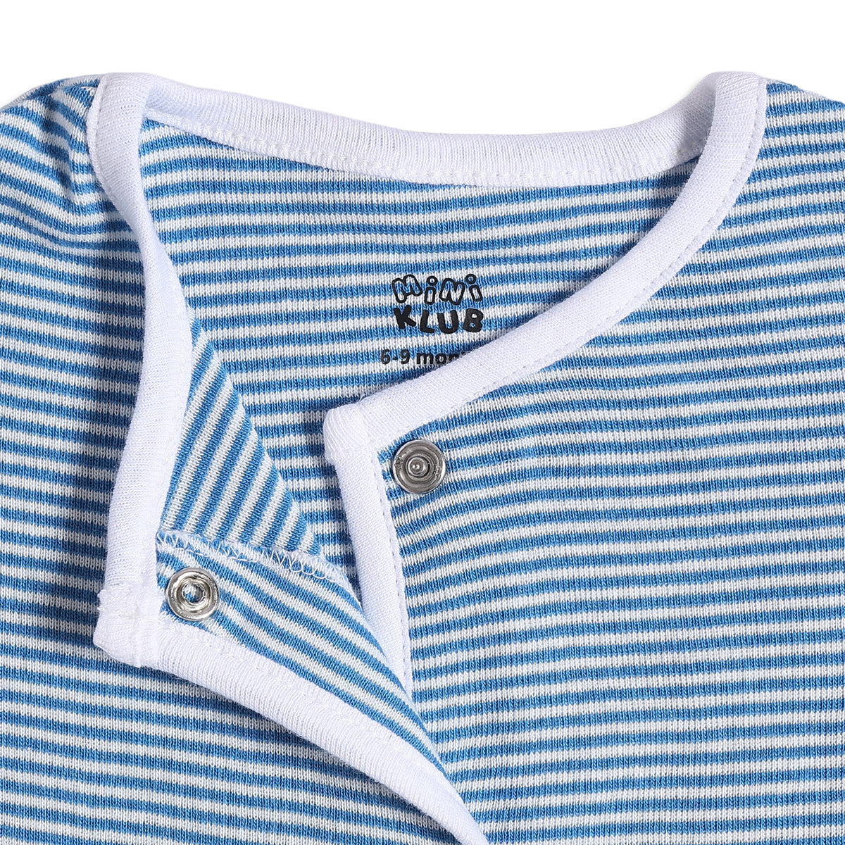 Baby Girls Orange, White and Blue Cotton Front Open T-Shirt Pack of 3 Regular Fit Casual Kids Tops