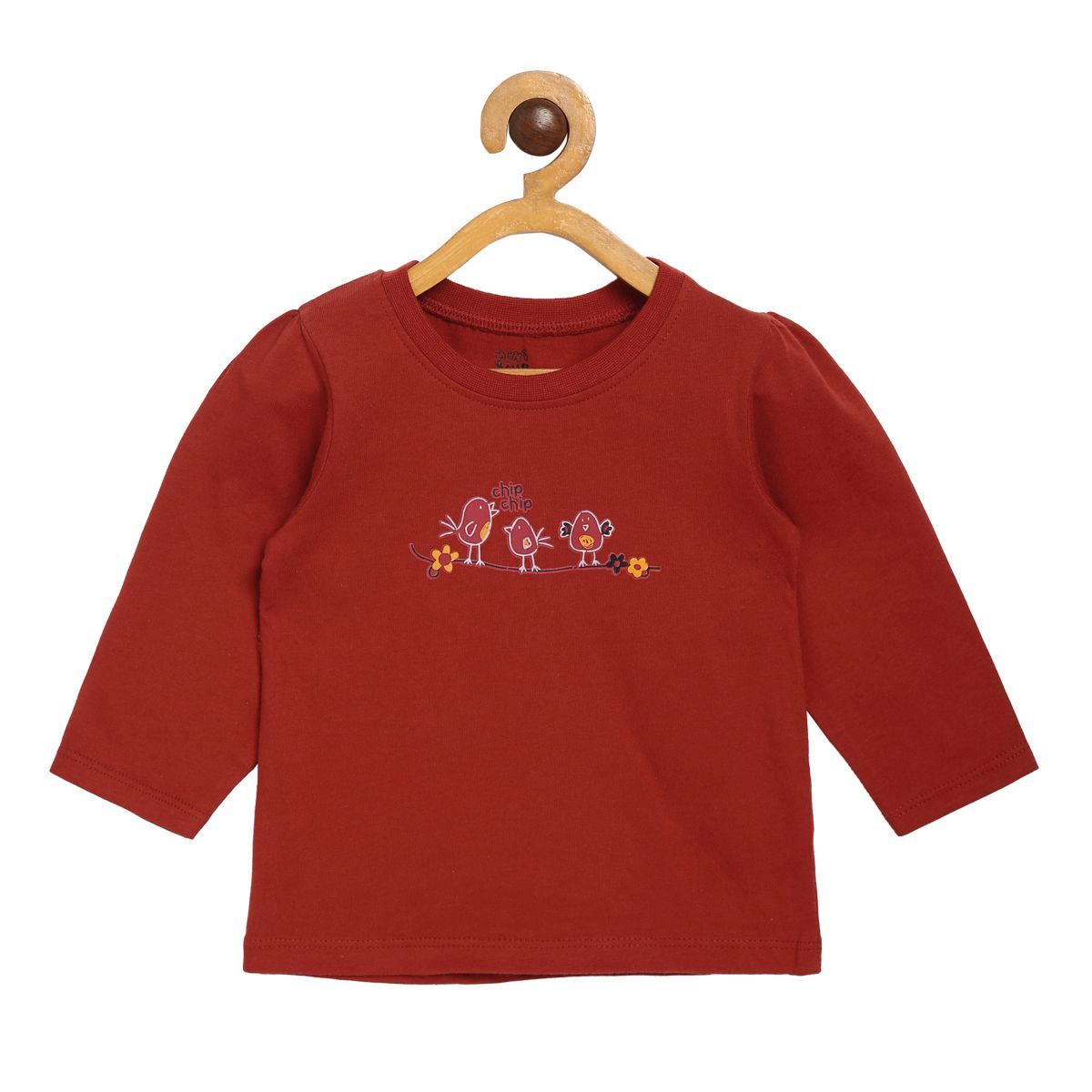Pack of 3 knit top - maroon for 0-3 Months