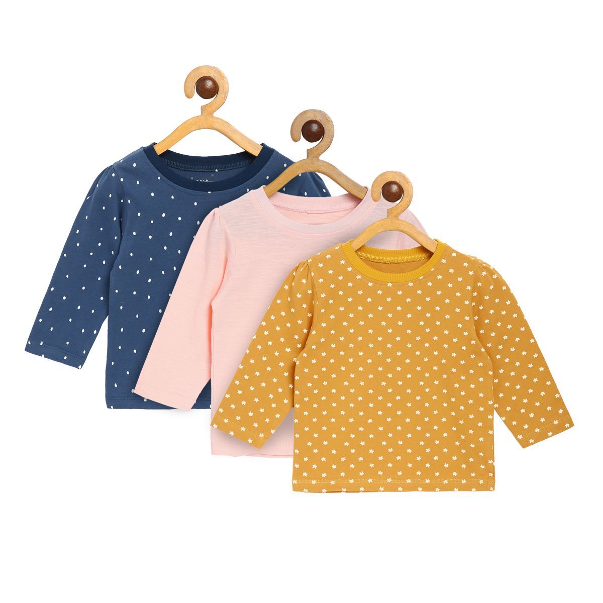 Pack of 3 knit top - golden yellow for 0-3 Months