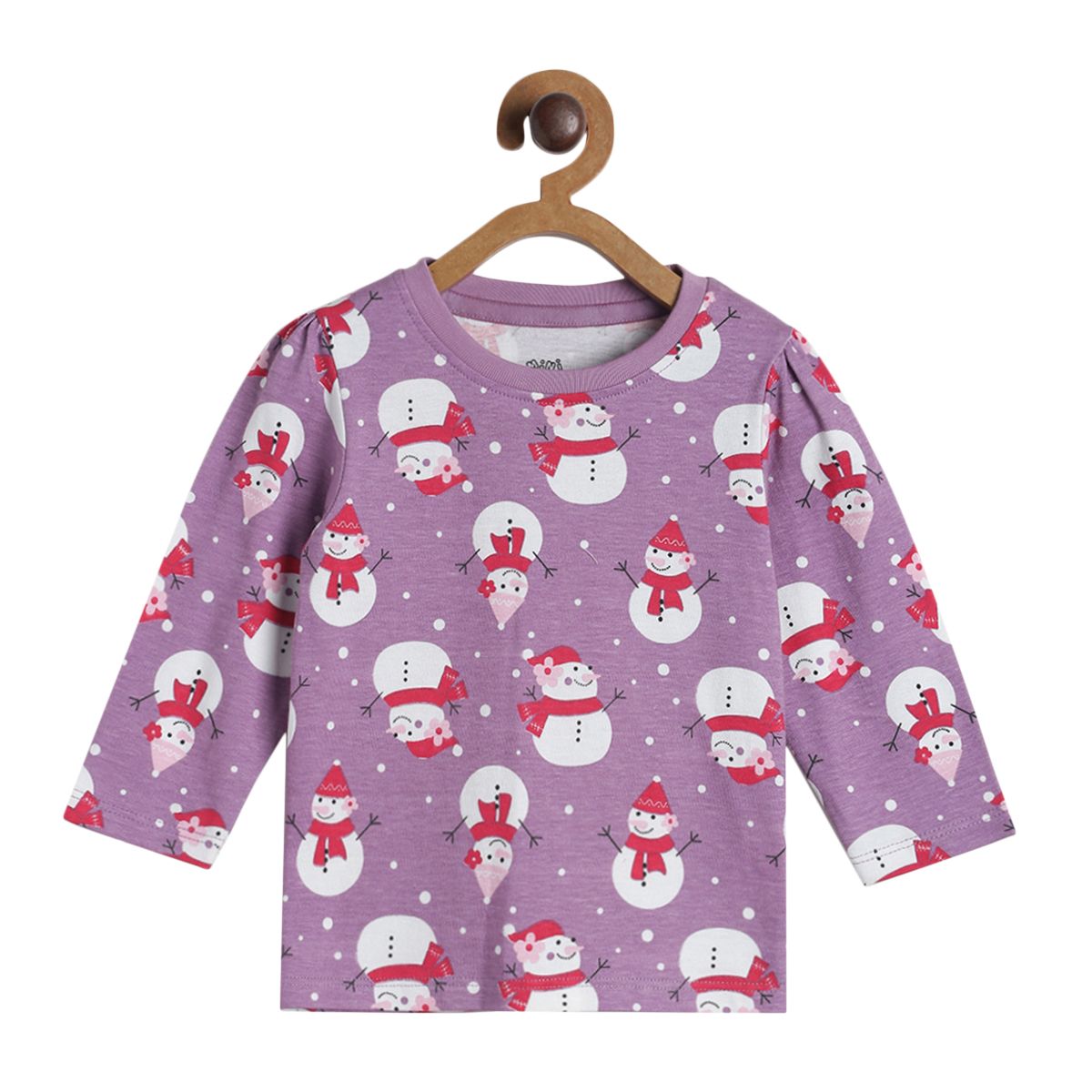 Pack of 3 knit top - purple & white for 0-3 Months