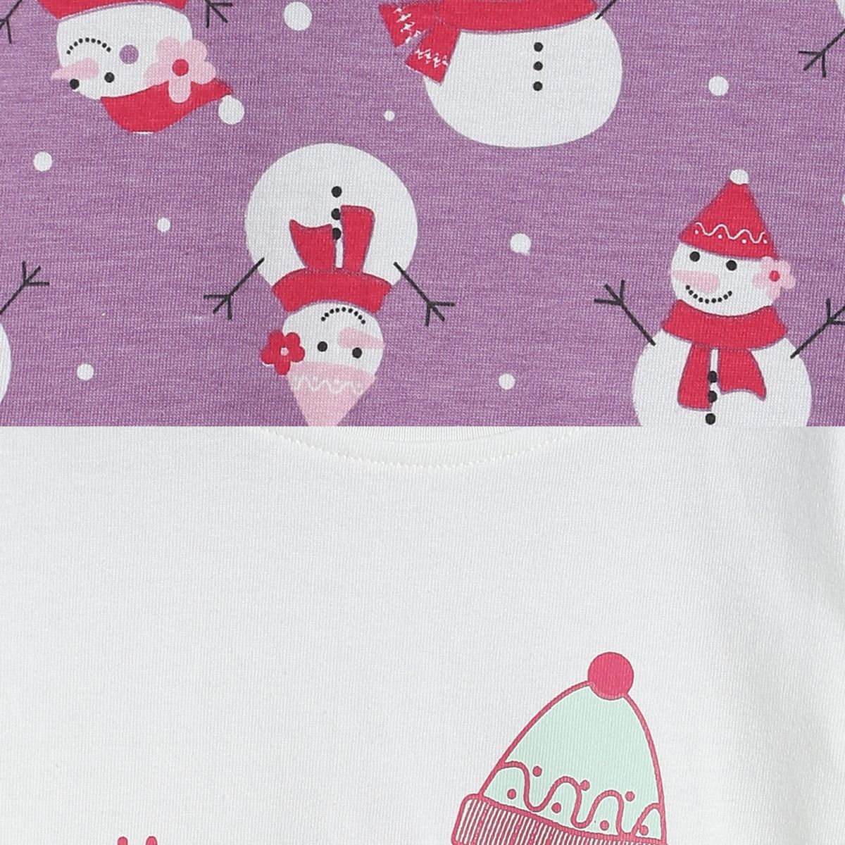 Pack of 3 knit top - purple & white for 0-3 Months