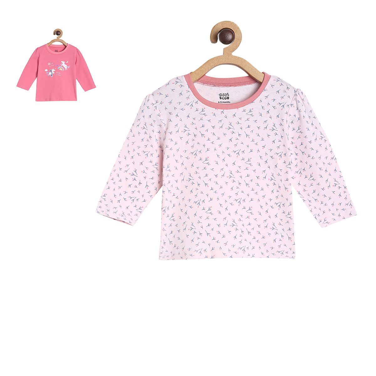 Pack of 2 knit top - lavenderblush for 0-3 Months