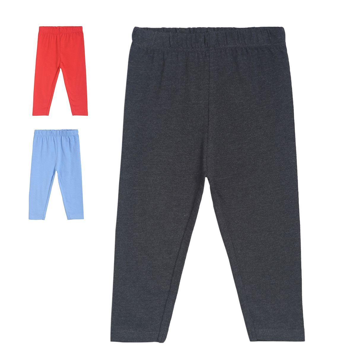 Pack of 3 legging - dark grey for 0-3 Months