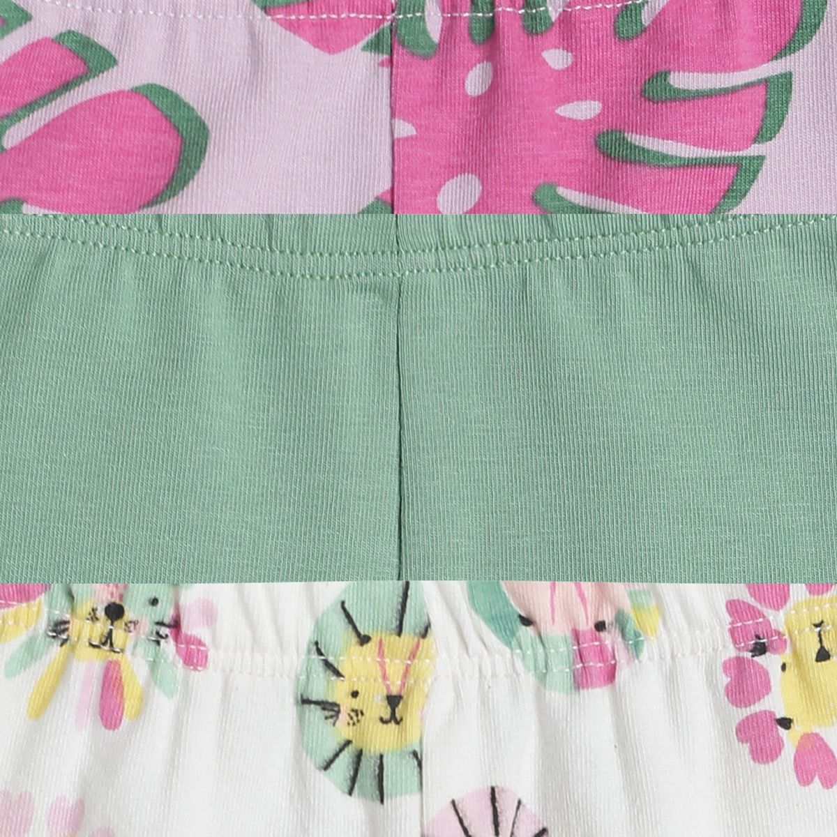 Pack of 3 legging - white for 0-3 Months
