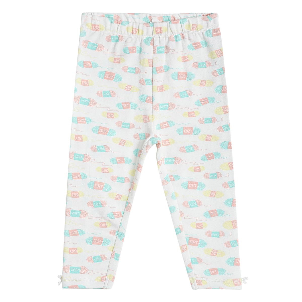 Pack of 3 legging - white & yellow for 0-3 Months