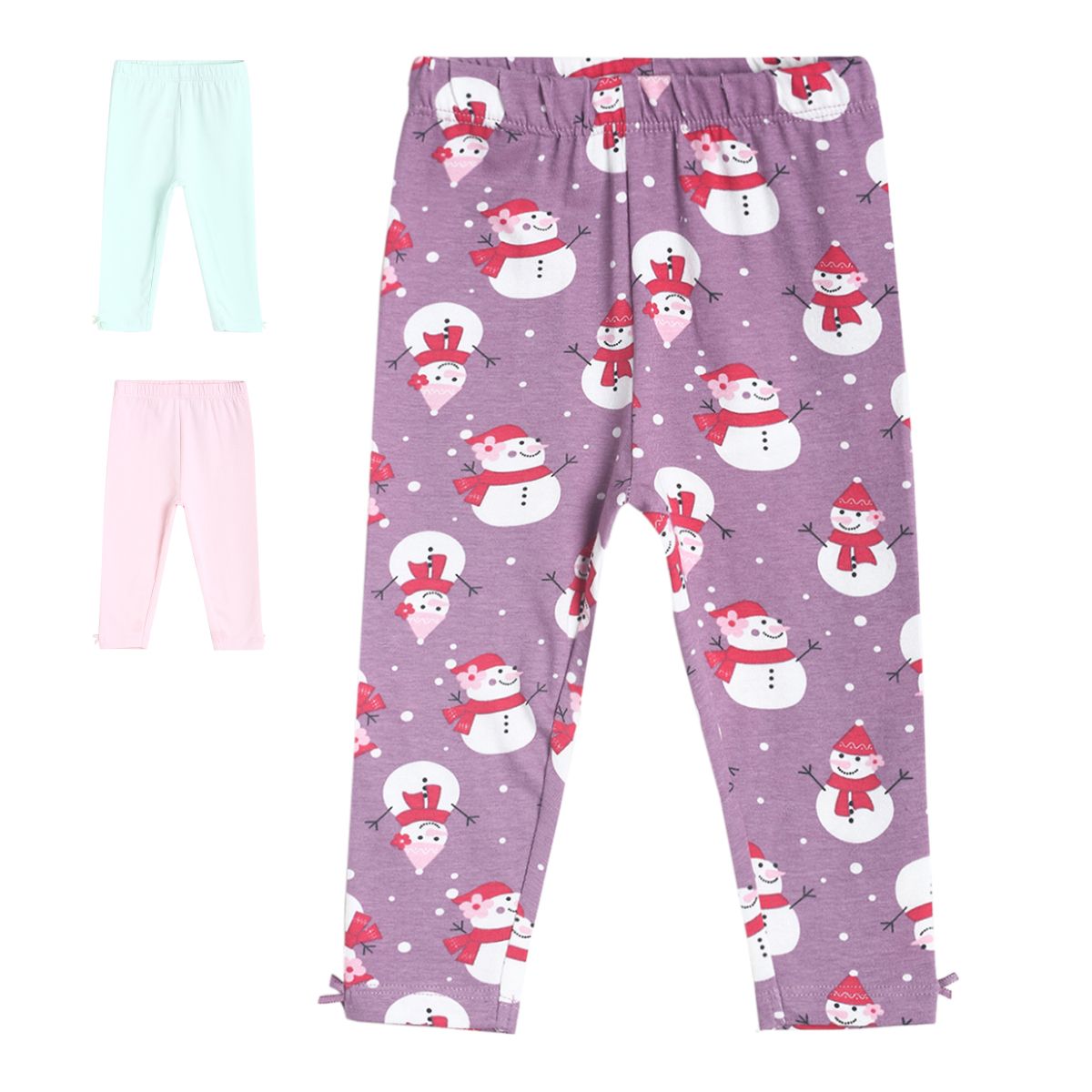 Pack of 3 legging - purple for 0-3 Months