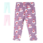 Pack of 3 legging - purple for 0-3 Months