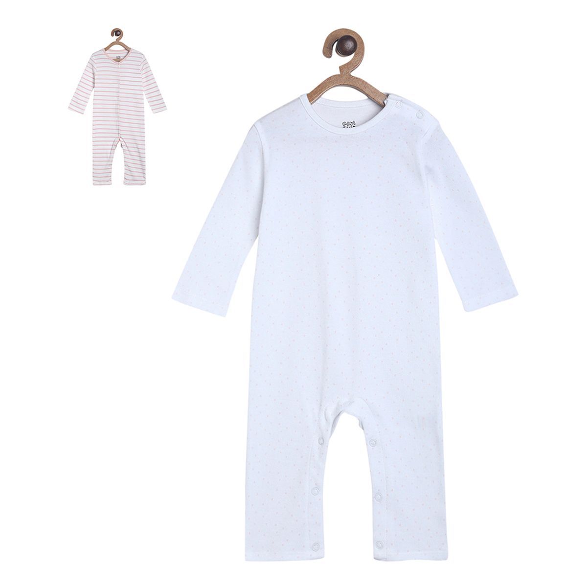 Pack of 2 romper - light blue for New Born