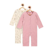 Pack of 2 romper - lightpink for New Born
