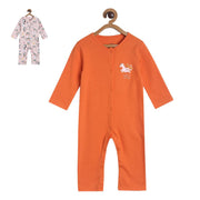 Pack of 2 romper - bright red for New Born