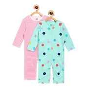 Pack of 2 romper - mint green for New Born