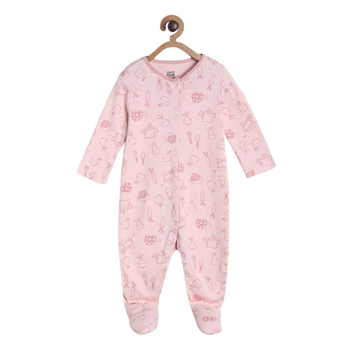 Pack of 2 sleepsuit - lavender for New Born