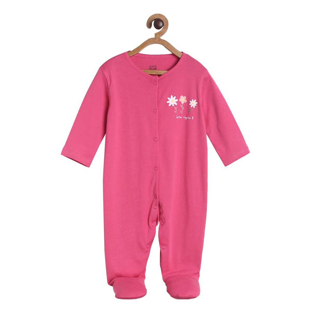 Pack of 2 sleepsuit - dark pink for New Born
