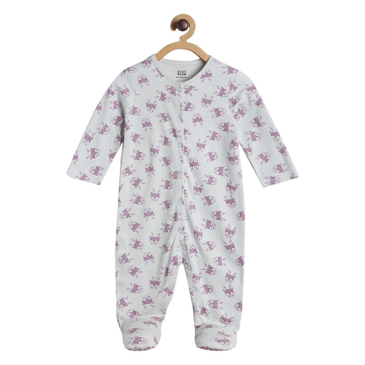 Pack of 2 sleepsuit - red and grey for New Born