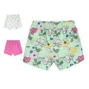 Pack of 3 shorts - light green for 0-3 Months