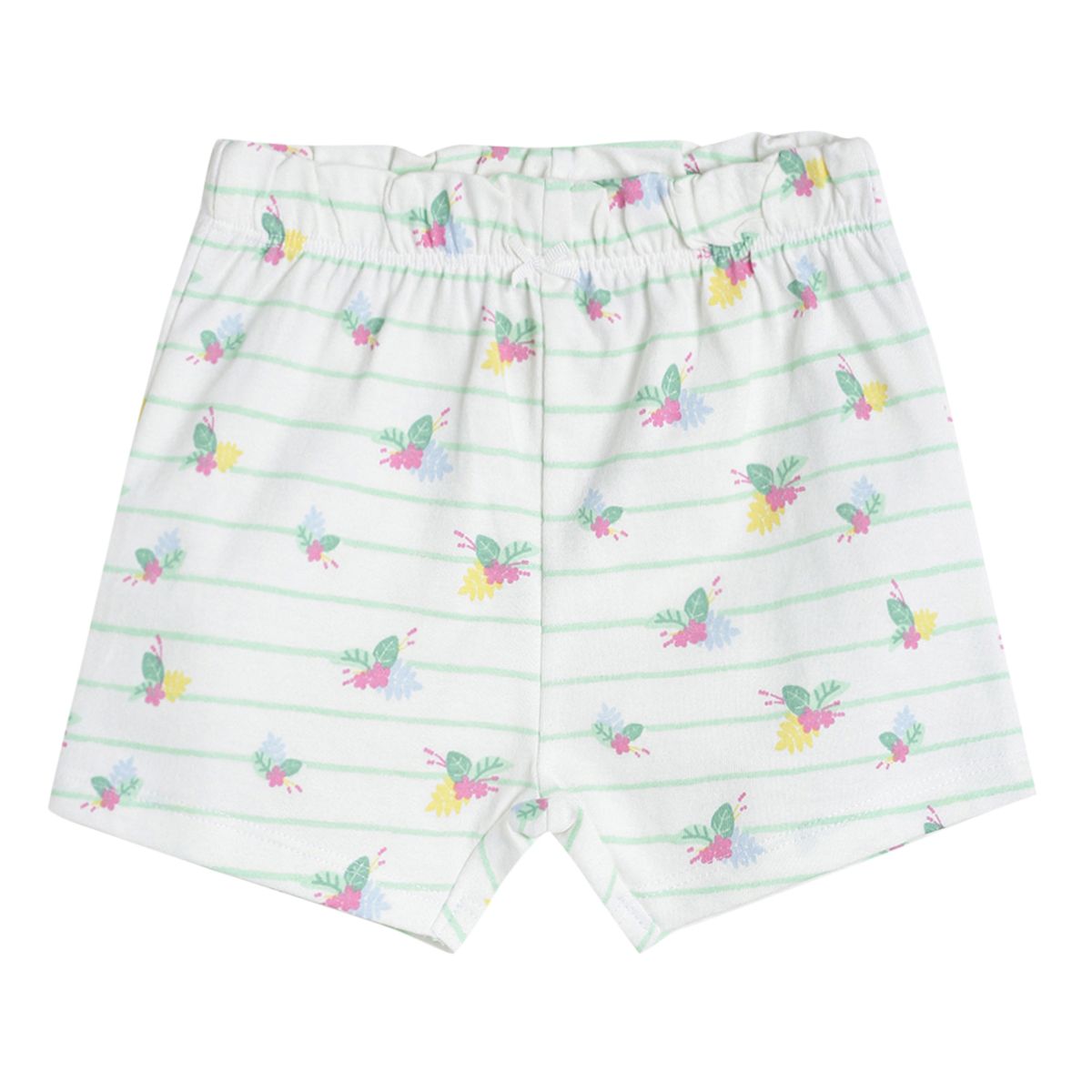 Pack of 3 shorts - light green for 0-3 Months
