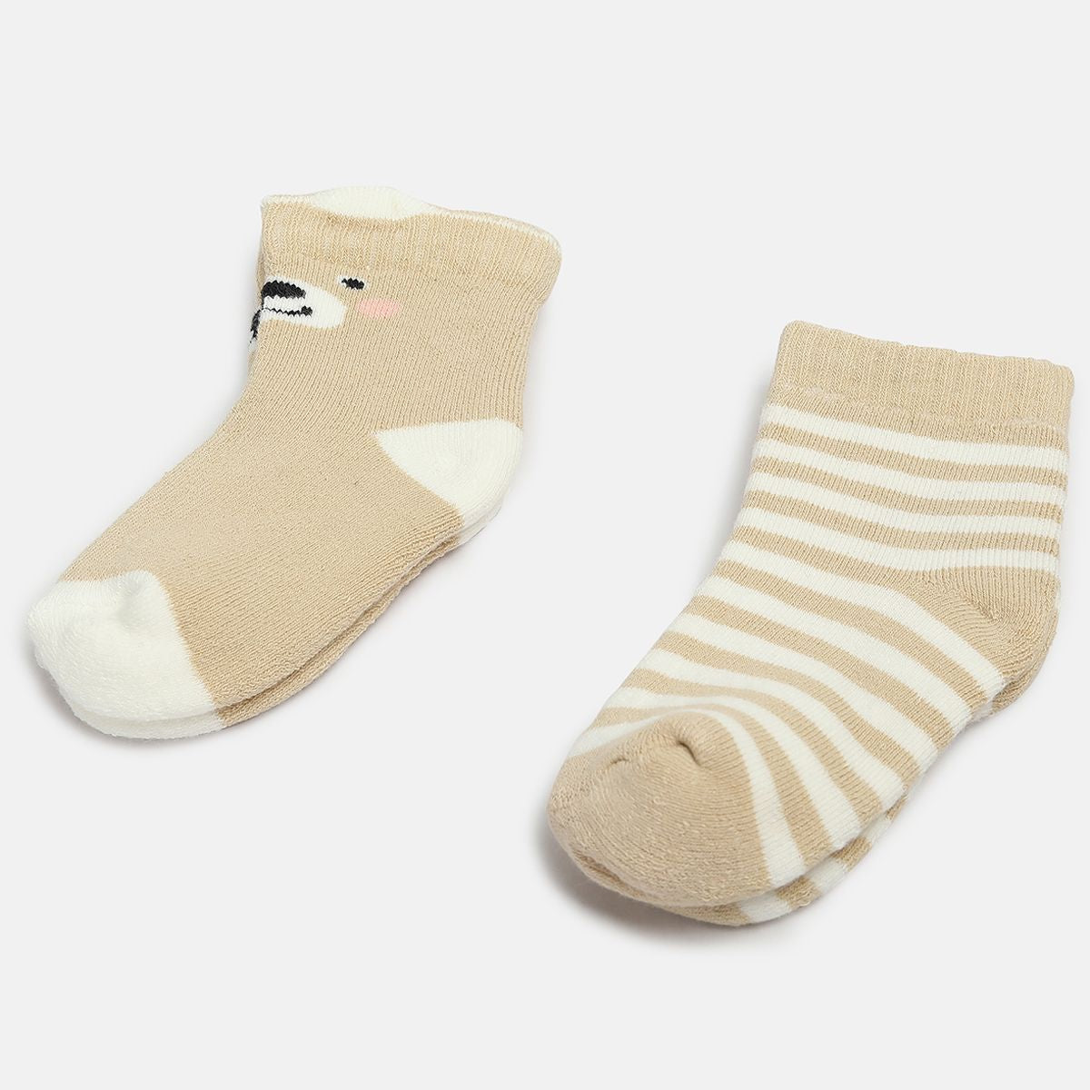 Unisex Beige Socks