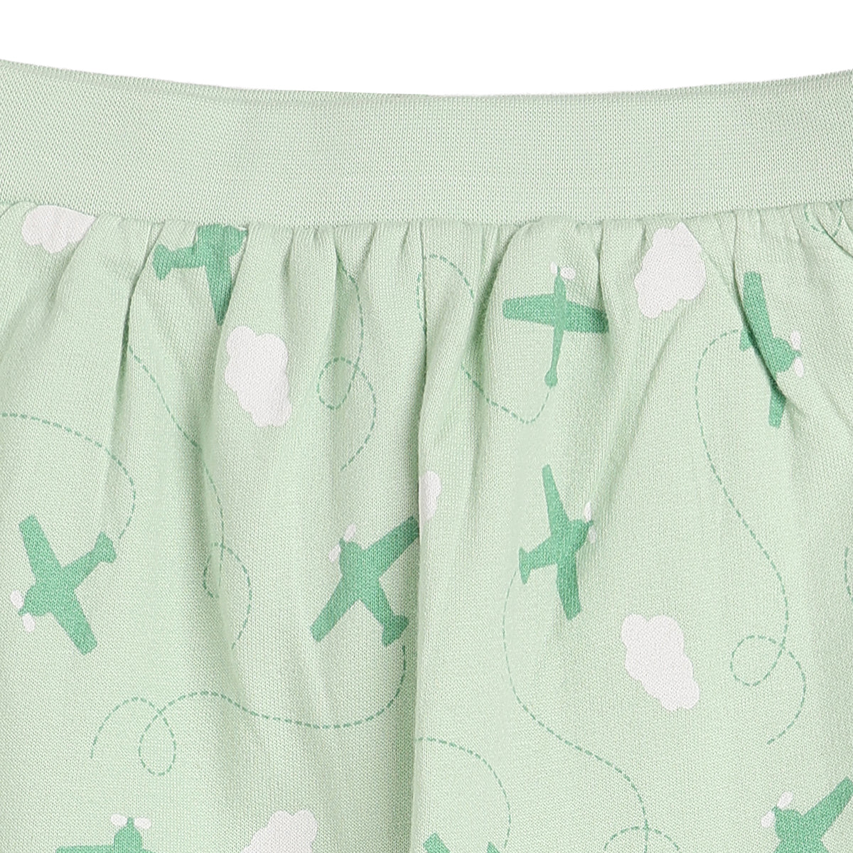 Baby Boys Mint and Peach Knit Bottoms Pack of 2 Regular Fit Casual Wear