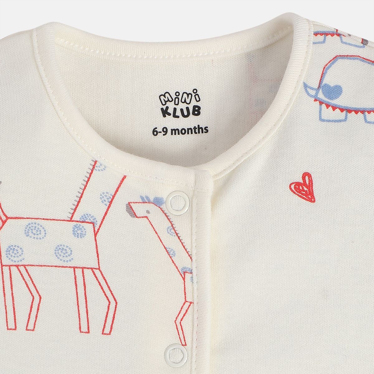 Girls Cotton Pack Of 2 Half Sleeves Polka dots & Animal Printed Front Open Vest - White & Pink