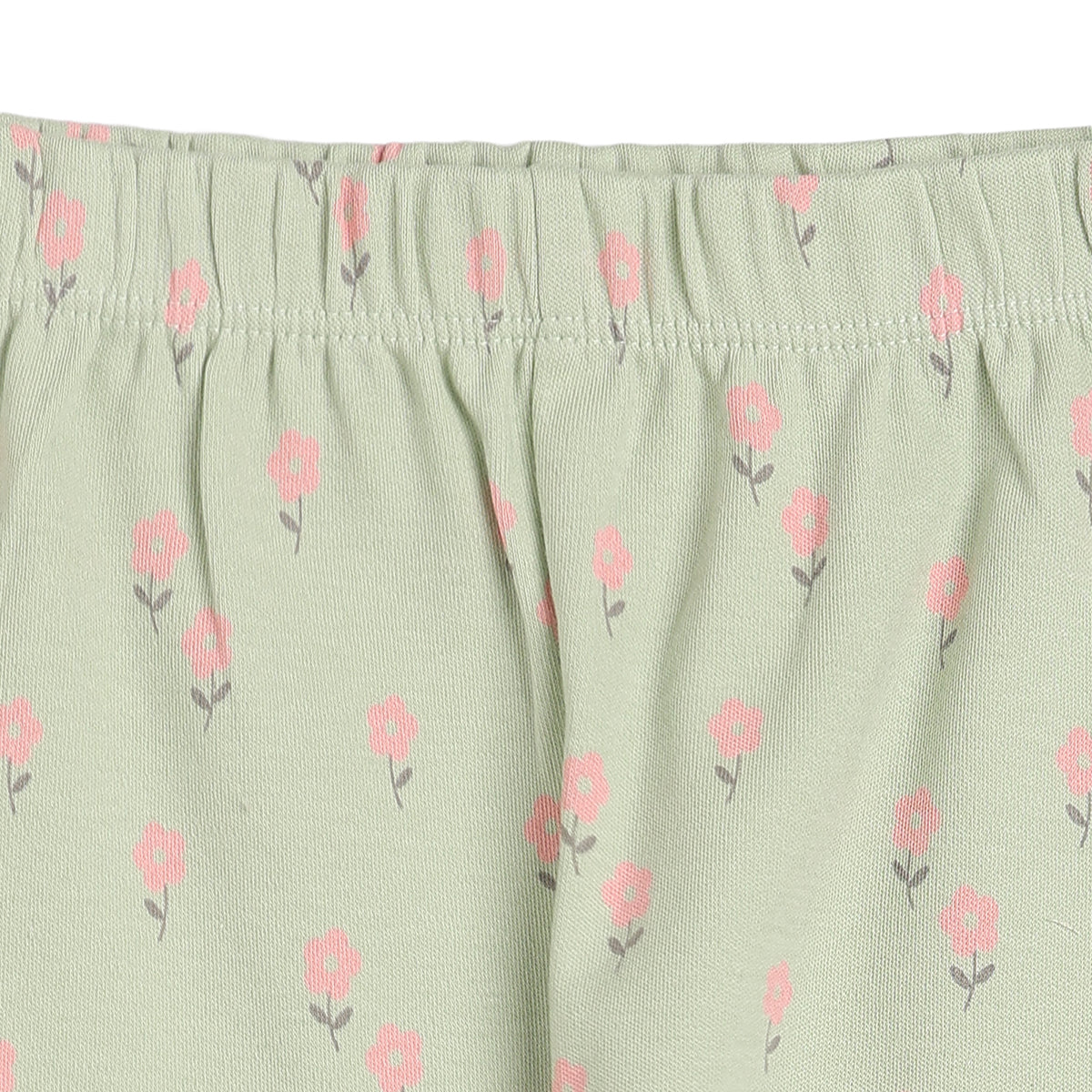 Baby Girls Green & Pink Knit Bottoms Pack of 2 Regular Fit Casual Wear
