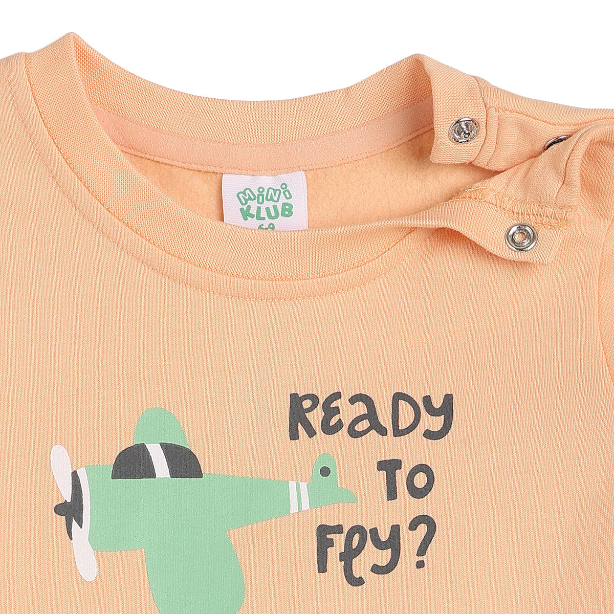 Baby Boys Mint and Peach Knit Tops Pack of 2 Regular Fit Casual Wear