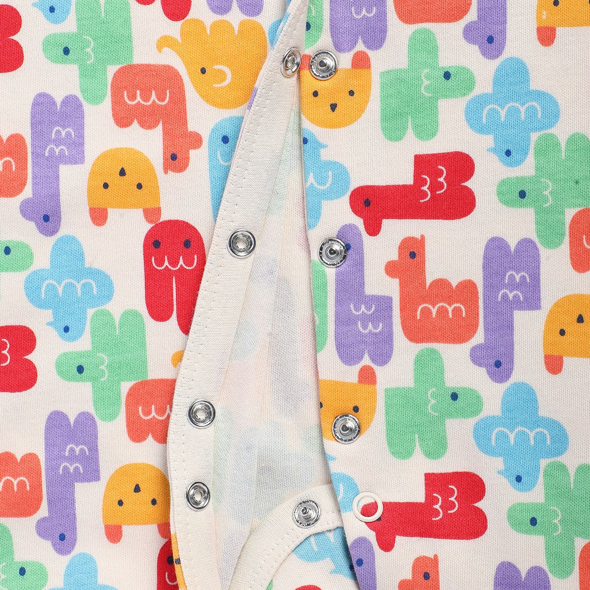Girls Multicolor Pack Of 2 Sleep Suit