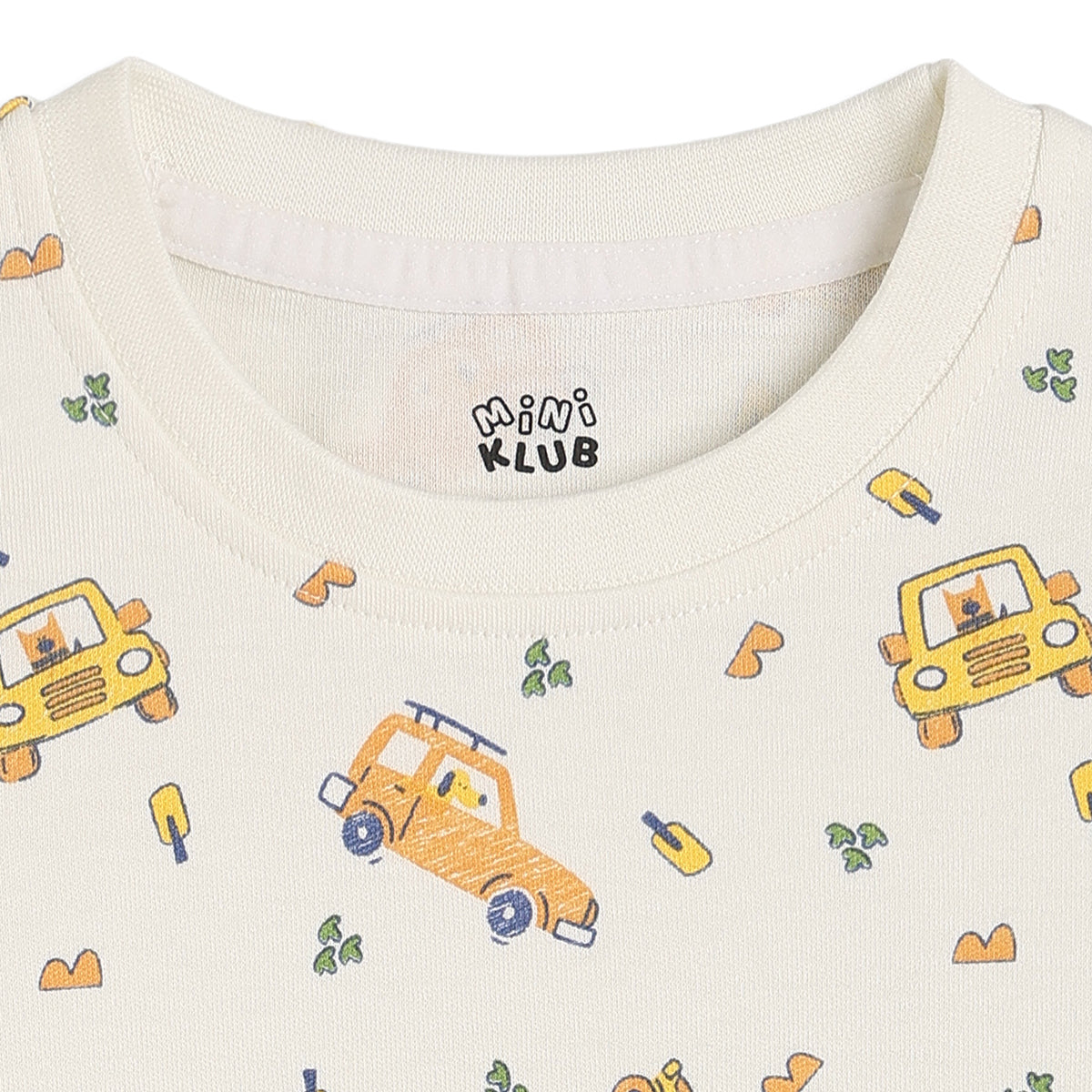 Title: Baby Boys Blue and Cream Knit T-Shirt Pack of 2 Regular Fit Casual Wear