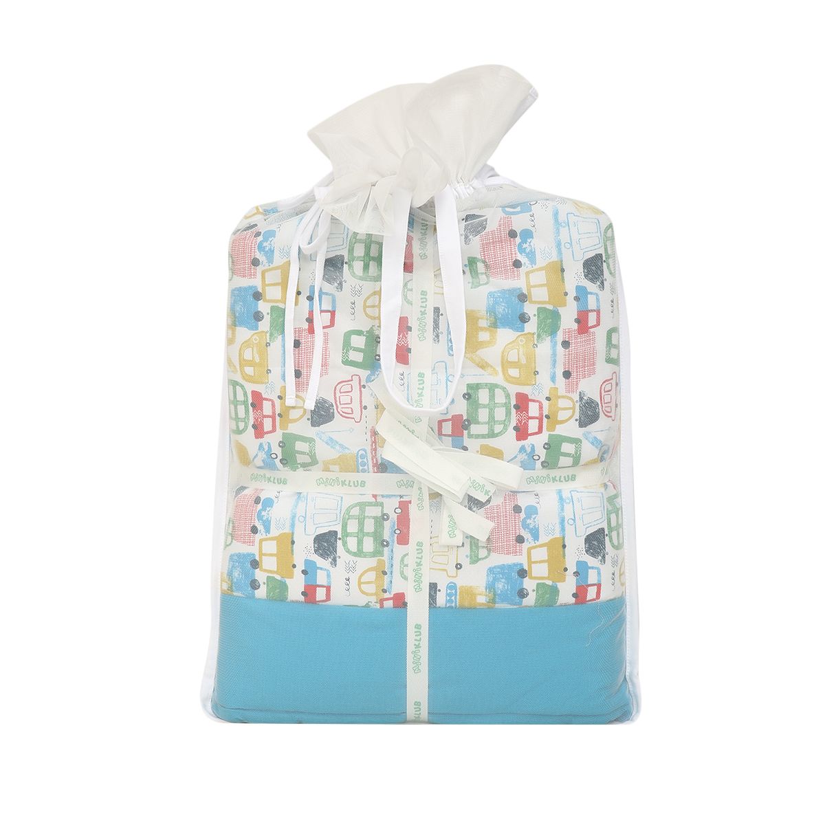 Boys Blue Vehicle Print Mat