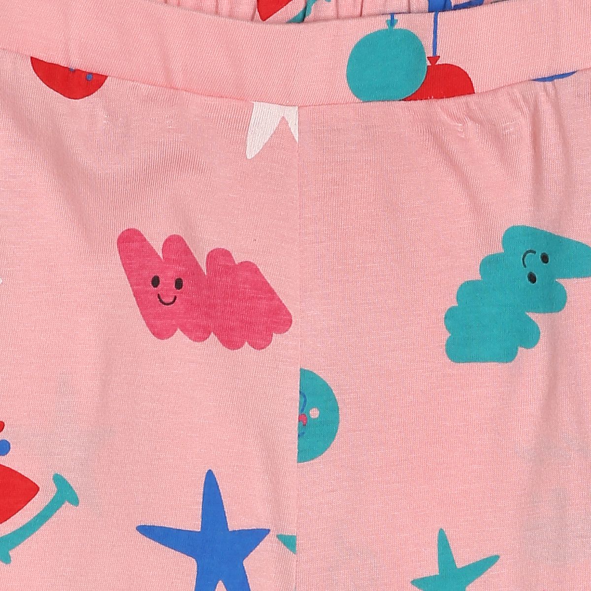 Girls Pink Pack Of 2 Lounge Wear
