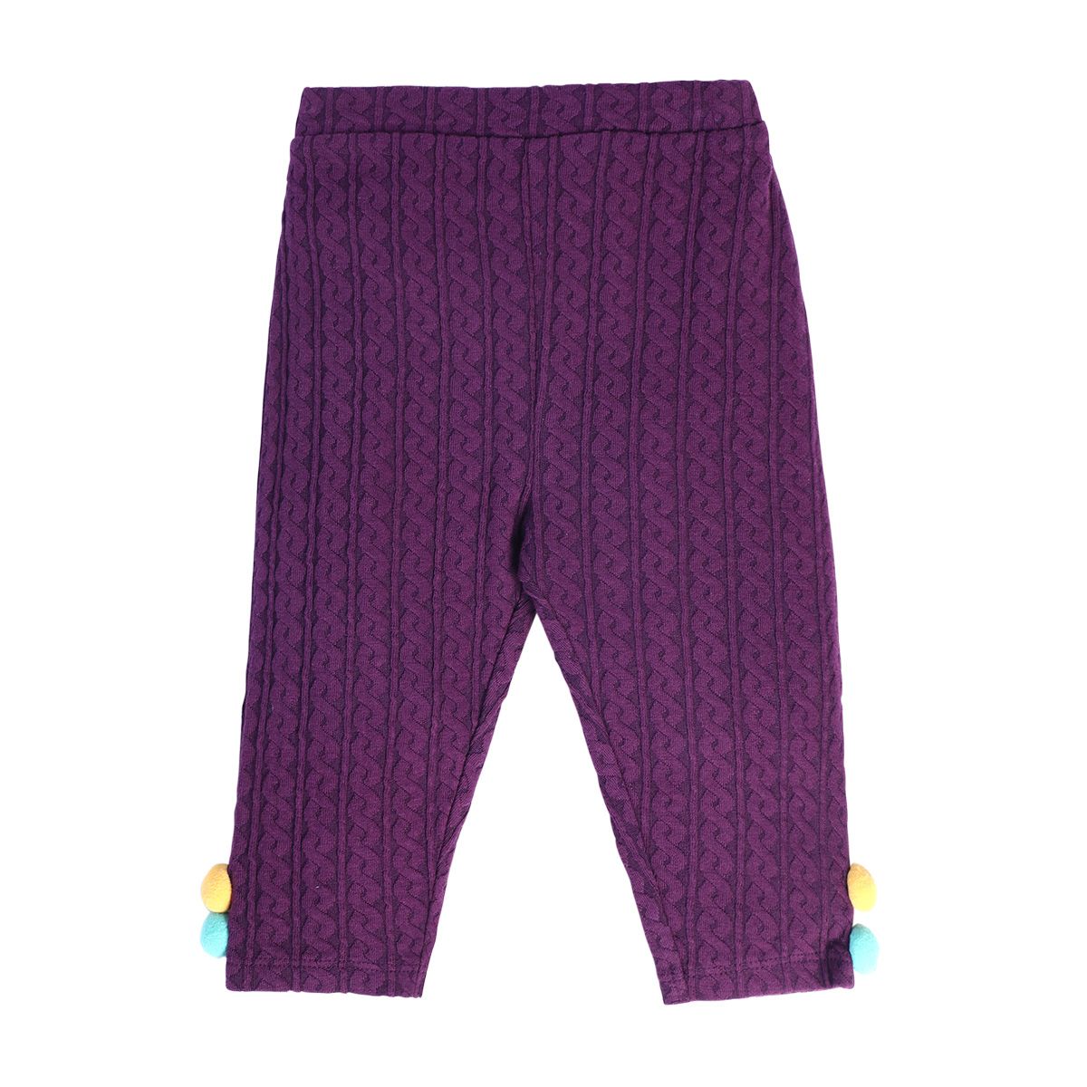 Girls Purple Pack Of 1 Knit Bottom
