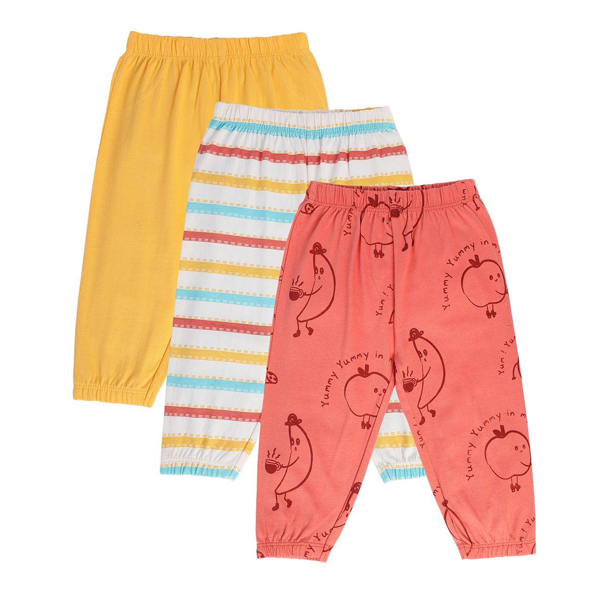 Boys Multicolor Pack Of 3 Knit Bottom