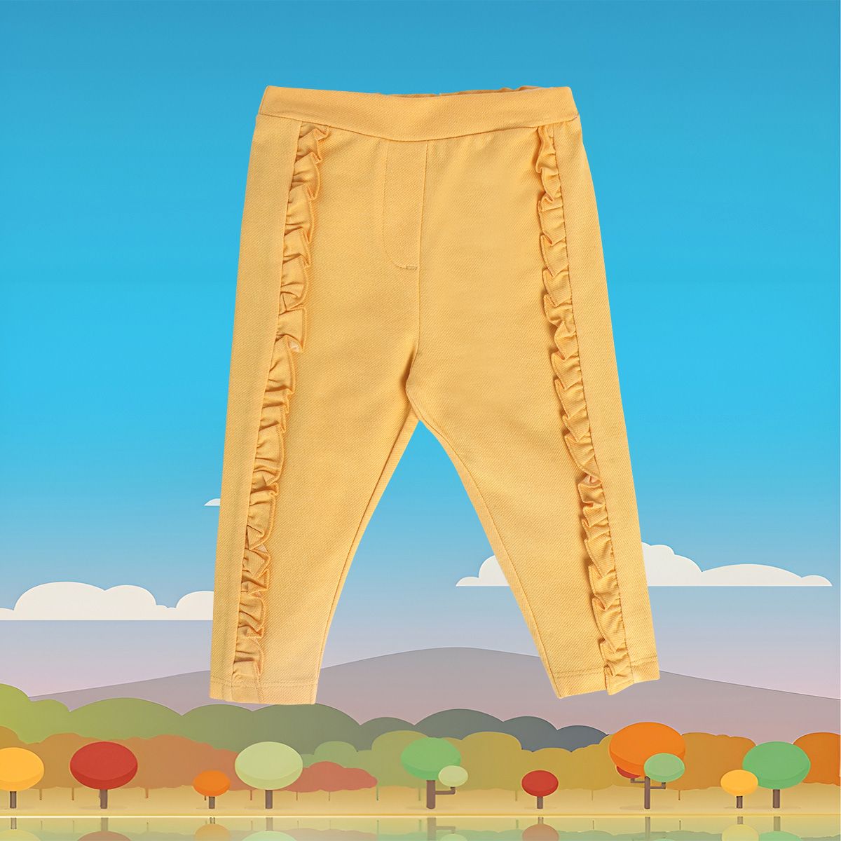 Girls Yellow Pack Of 1 Jegging