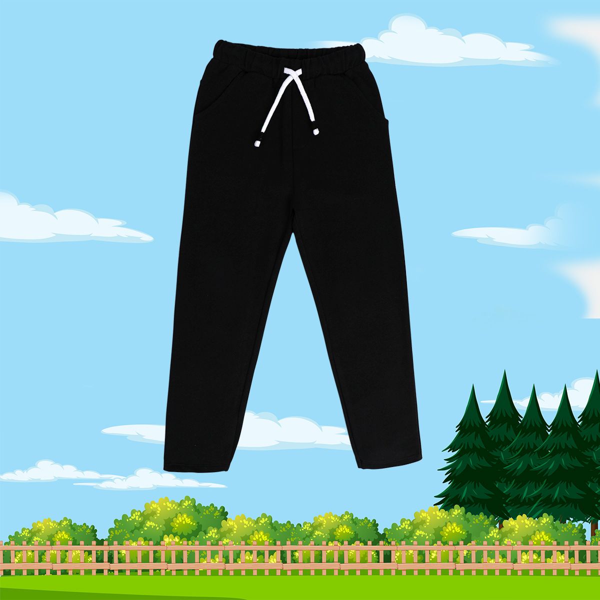 Boys Black Pack Of 1 Knit Bottom