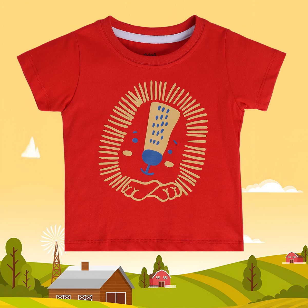 Boys Red Pack Of 1 T-Shirt