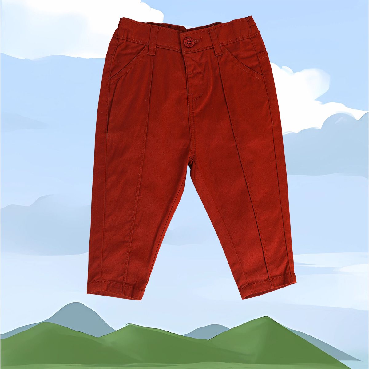 Boys Rust Pack Of 1 Woven Pant