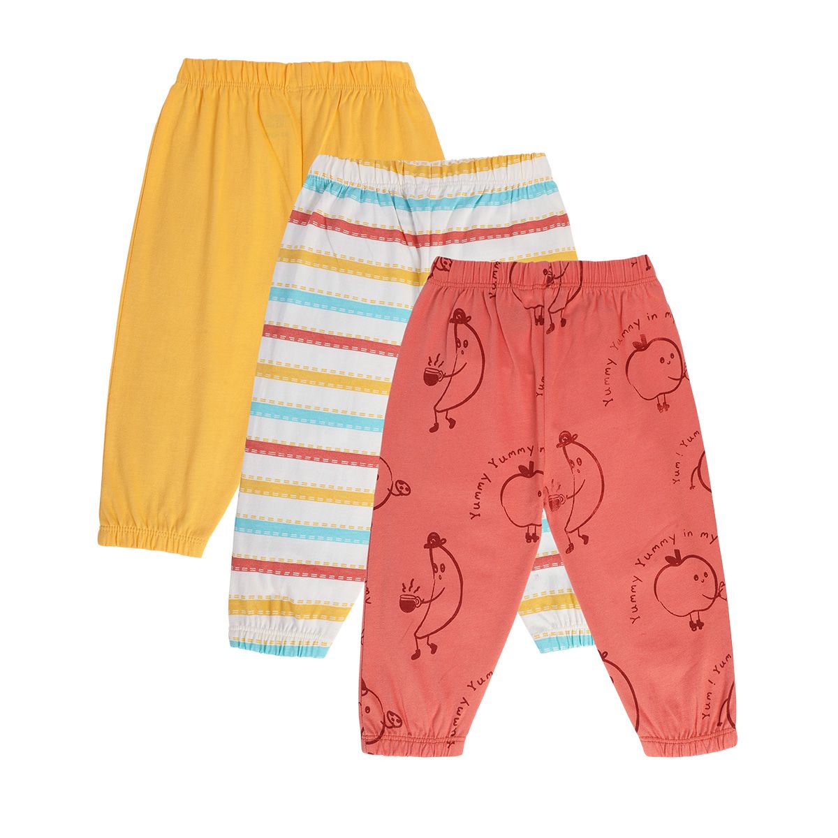 Boys Multicolor Pack Of 3 Knit Bottom