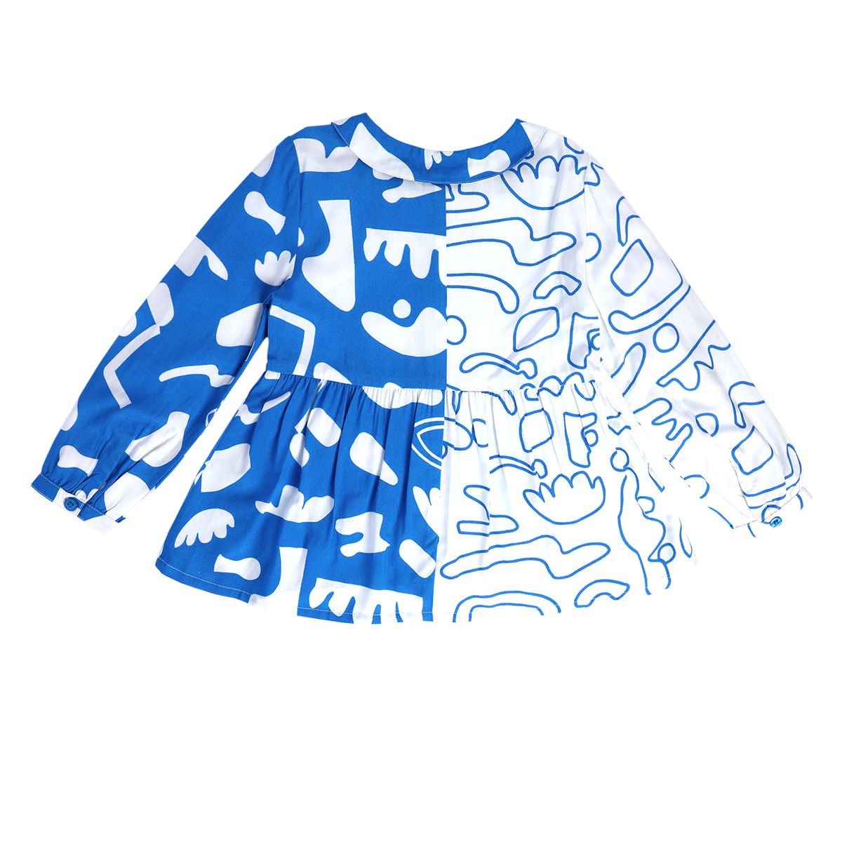 Girls Blue Woven Top