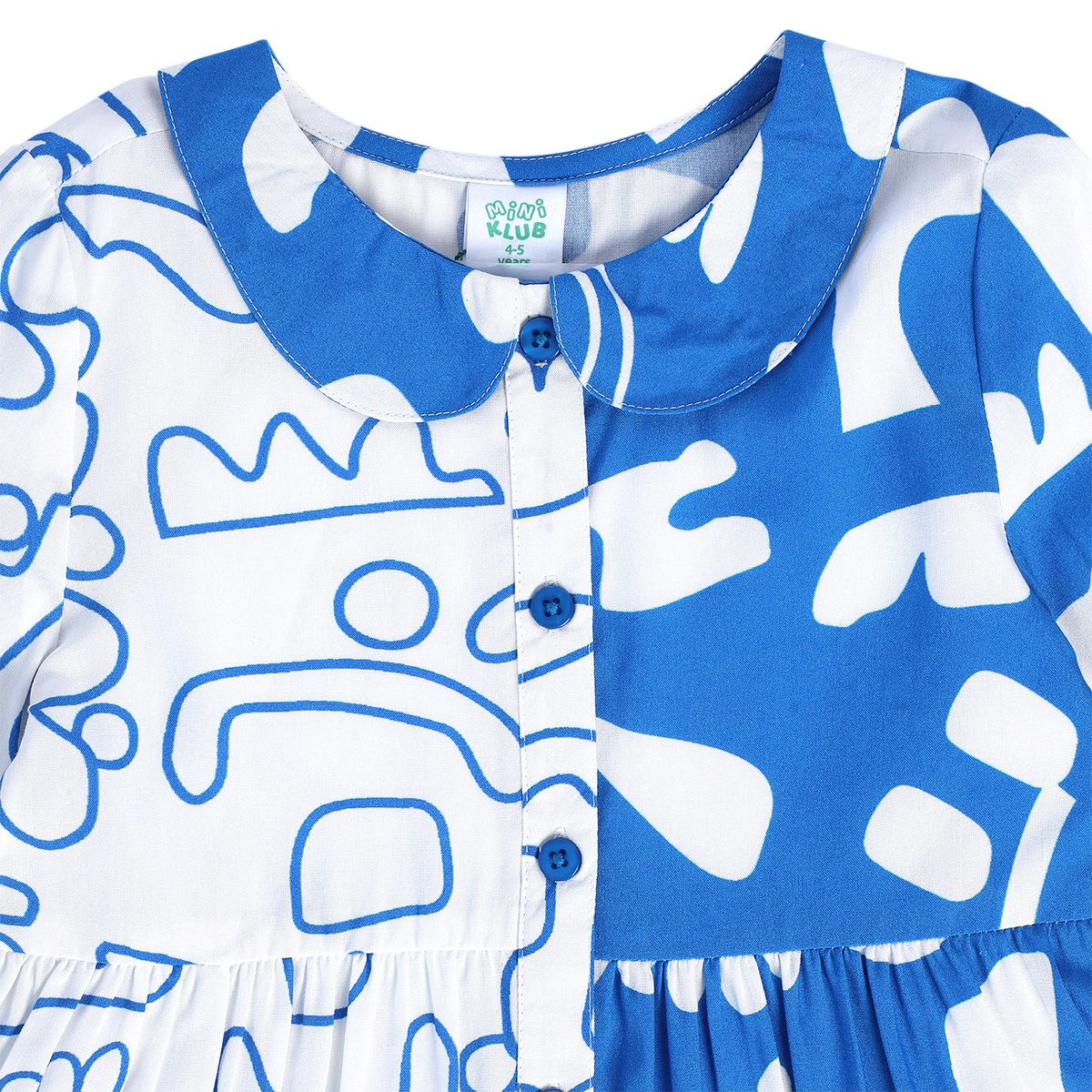 Girls Blue Woven Top
