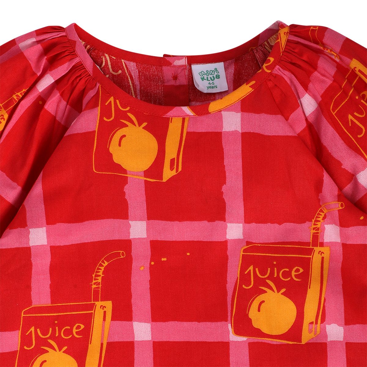 Girls Red Pack Of 1 Dress