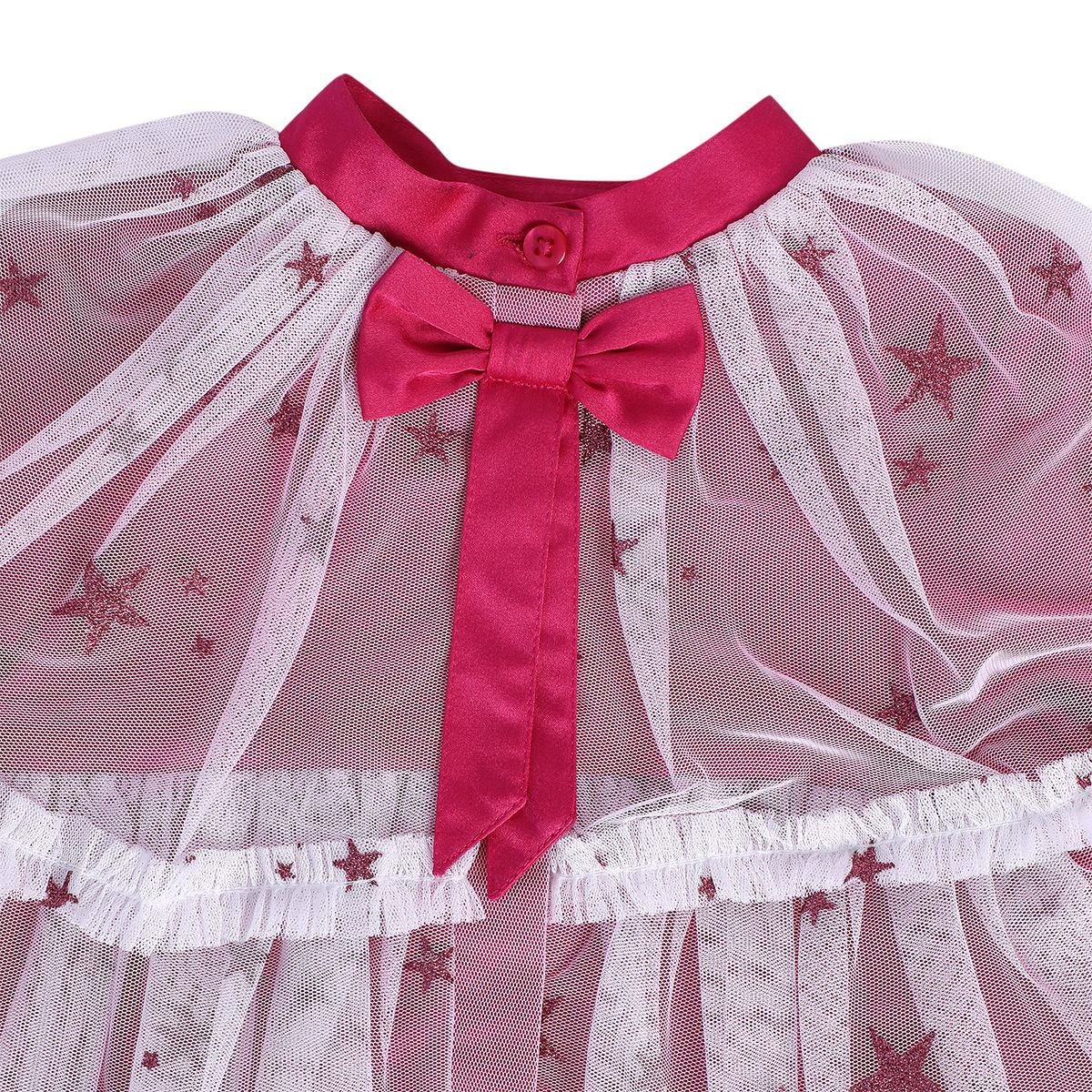 Girls Hot Pink Pack Of 1 Dress